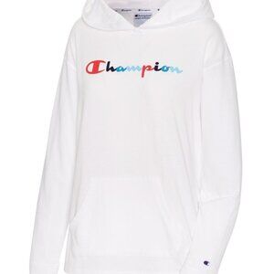 Champion Middleweight Script White Hoodie Sz XL